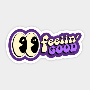 feeling good vibes Sticker